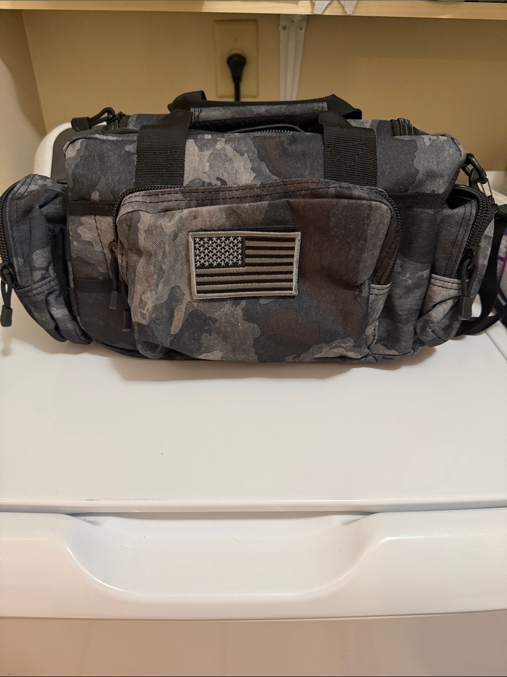 Men's Tactical Camo Utility Bag - Gray Camouflage